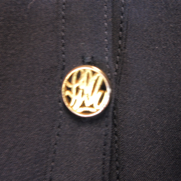 Lilly Pulitzer Navy Silk Elsa Top Size XS - Picture 3 of 11